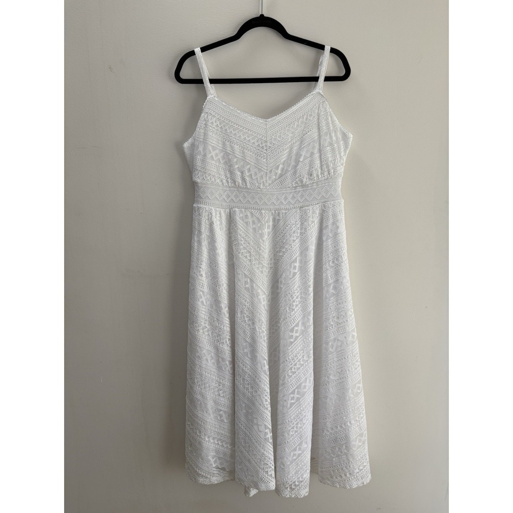 Torrid Plus Size 00 M/L Sz 10-12 Ivory Lace Dress Fairycore Wedding Romantic